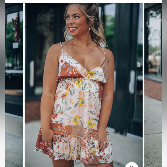 Floral Dress NWOT - Picture 1 of 10